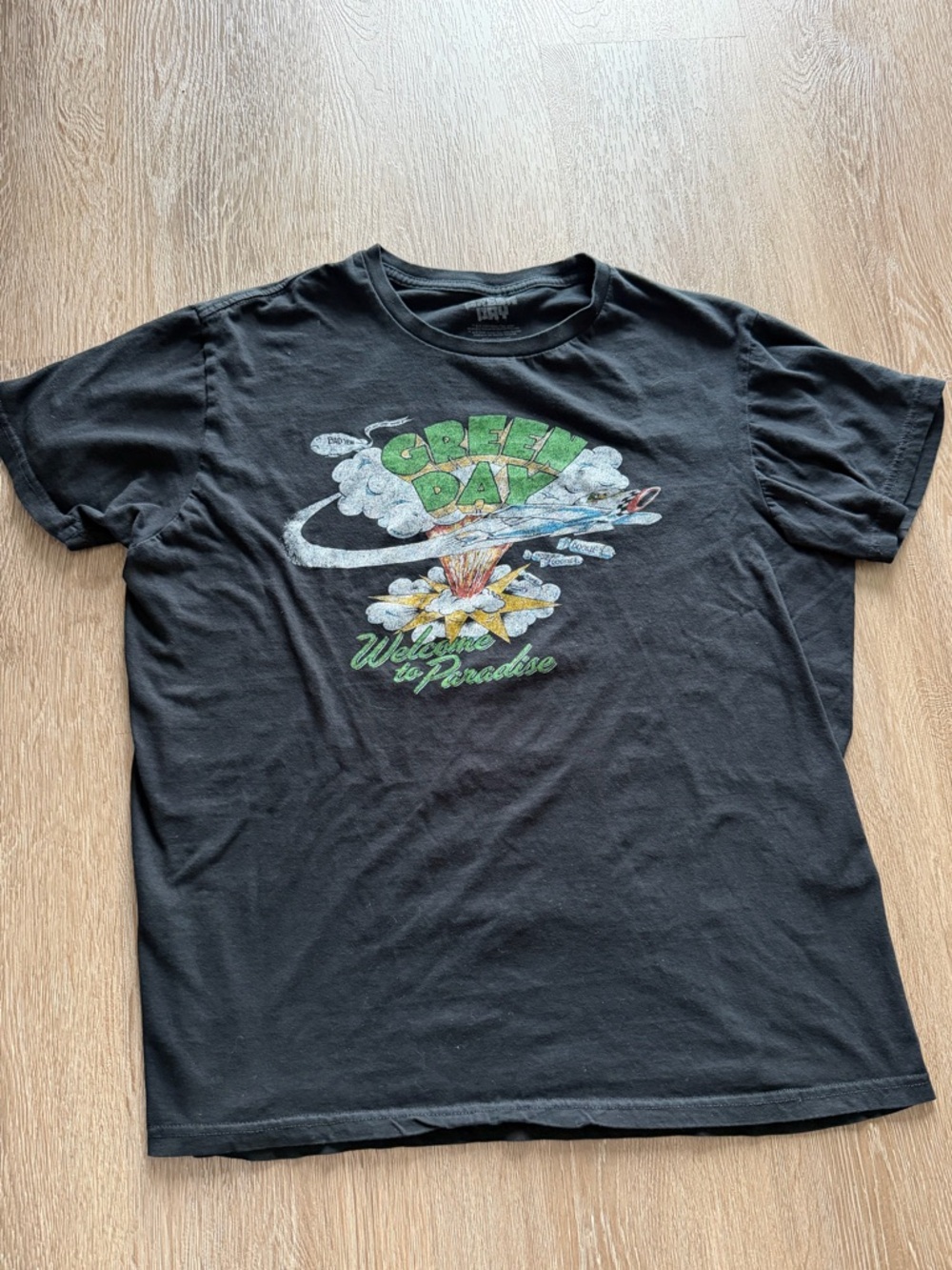 Green Day Black Graphic Band Tee
